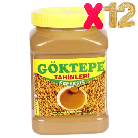 Göktepe Kepeksiz Bozkır Tahini Plastik Kutu 935 gr. 12 Adet